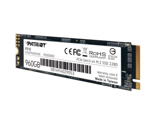 Накопичувач SSD M.2 2280 960GB Patriot (P310P960GM28)