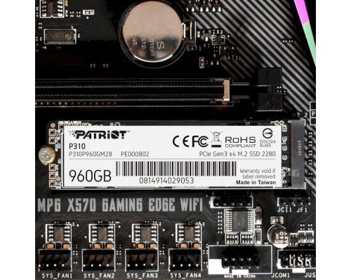 Накопичувач SSD M.2 2280 960GB Patriot (P310P960GM28)