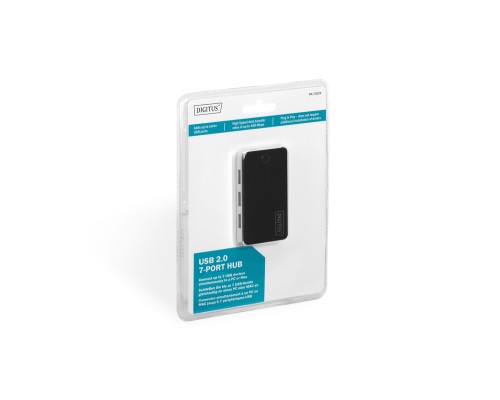 Концентратор Digitus USB 2.0 Hub, 7 Port (DA-70222)