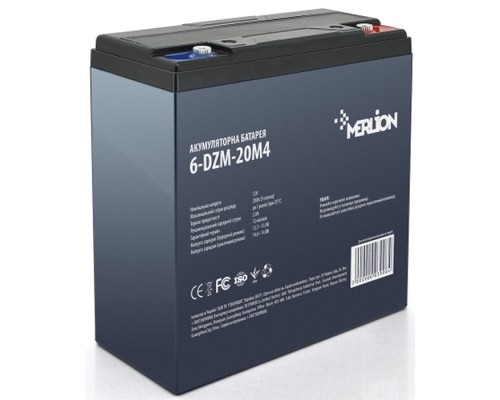 Батарея до ДБЖ Merlion 6-DZM-20, 12V 20Ah (6-DZM-20)
