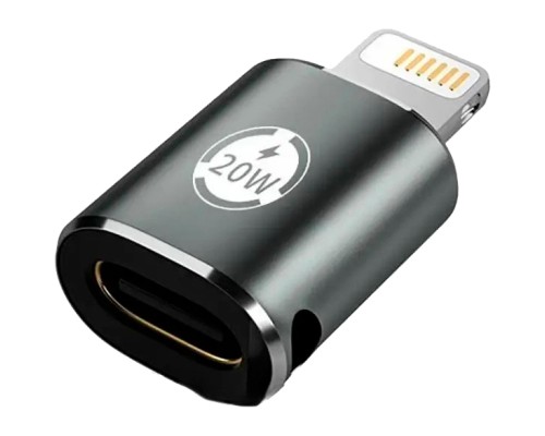 Перехідник AC-015m USB Type-C-Lightning 20W Black XoKo (XK-AC-015m)