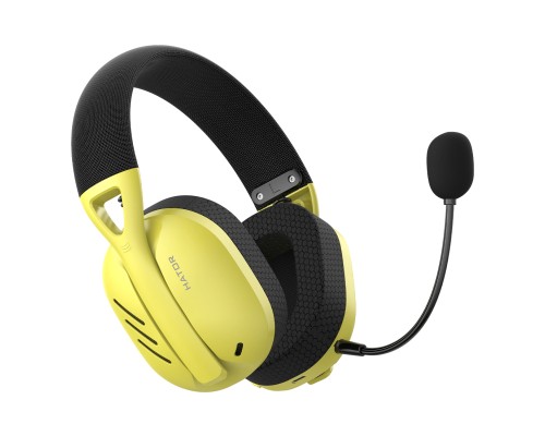 Навушники Hator Hyperpunk 2 Wireless Tri-mode Black/Yellow (HTA-857)