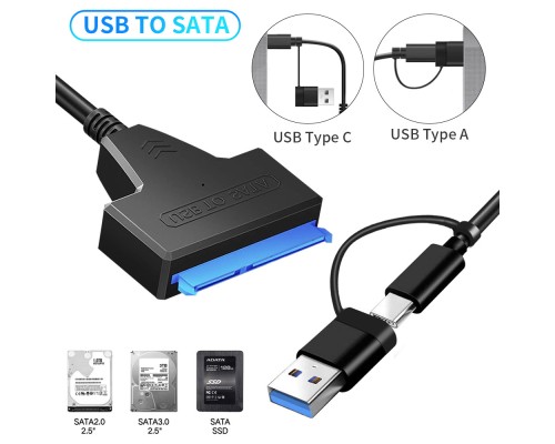 Адаптер USB3.0 Type-A/C HDD 2,5