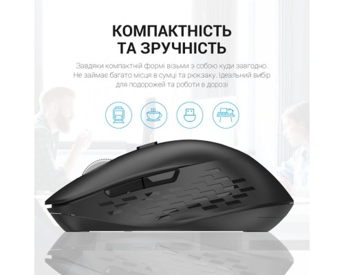 Мишка OfficePro M230B Silent Click Wireless/Bluetooth Black (M230B)