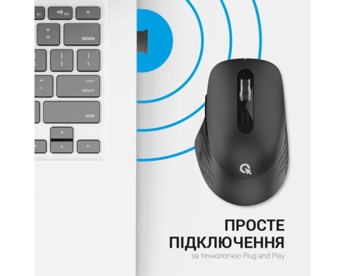 Мишка OfficePro M230B Silent Click Wireless/Bluetooth Black (M230B)