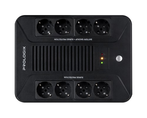 Пристрій безперебійного живлення Prologix 850VA 480W (PLP850VA8LED)
