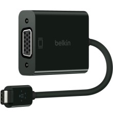 Перехідник USB-C to 2хUSB-C 0.14m (F7U081) Belkin (F2CU037BTBLK)