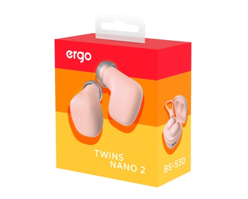 Навушники Ergo BS-530 Twins Nano 2 Pink (BS-530P)