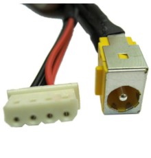 Роз'єм живлення ноутбука з кабелем для Acer PJ131 (5.5mm x 1.7mm), 4-pin, 31 см Универсальный (A49043)