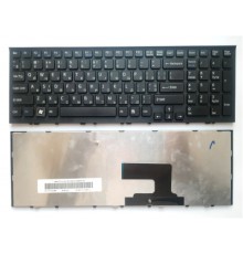 Клавіатура ноутбука Sony VPC-EE Series черная с черной рамкой UA (A43401)