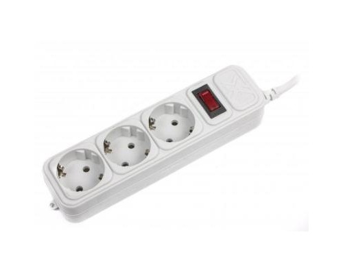 Мережевий фільтр живлення Maxxter SPM3-G-15G grey, 4.5 м кабель, 3 розетки (SPM3-G-15G)