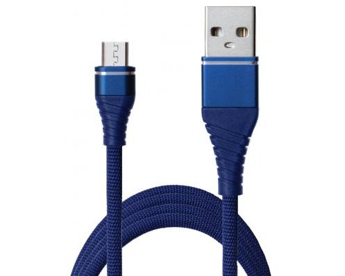 Дата кабель USB 2.0 AM to Micro 5P 1.2m 2A Blue Grand-X (NM012BL)