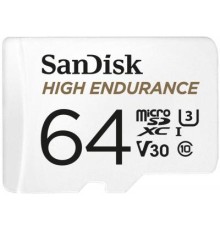 Карта пам'яті SanDisk 64GB microSDXC class 10 UHS-I U3 V30 High Endurance (SDSQQNR-064G-GN6IA)