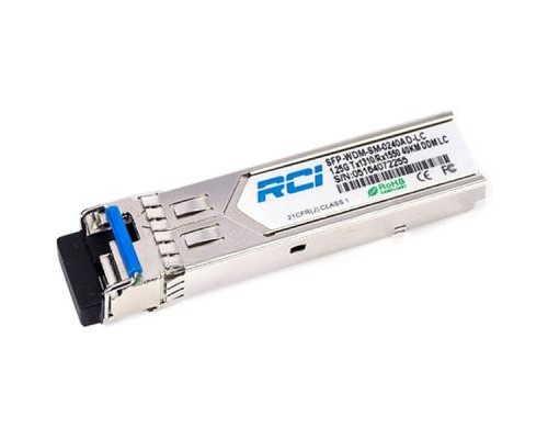Модуль SFP 1G, 40km, SC, Tx 1310nm RCI (SFP-WDM-SM-0240AD)