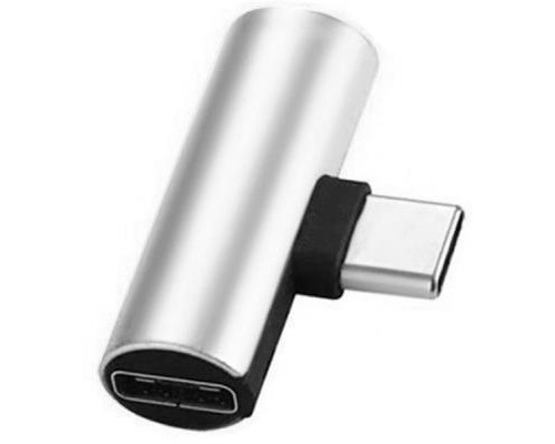 Перехідник Type-C to Jack 3.5 мм 1.0m 2in1 XoKo (AC-205-SLV)