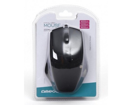 Мишка Omega OM-08 USB Black (OM08B)