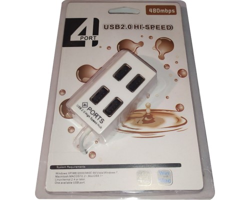 Концентратор Atcom USB TD4004 4port white (10724)