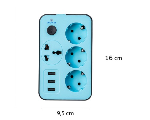 Мережевий фільтр живлення XoKo XK-SP-3-3-1