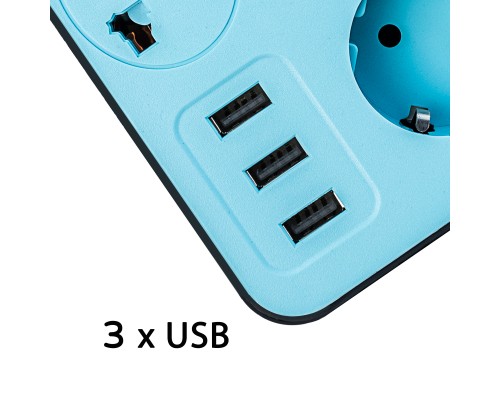 Мережевий фільтр живлення XoKo XK-SP-3-3-1