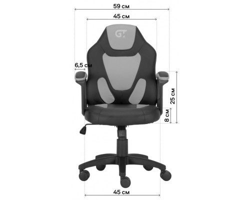 Крісло ігрове GT Racer X-1414 Black/Light Blue