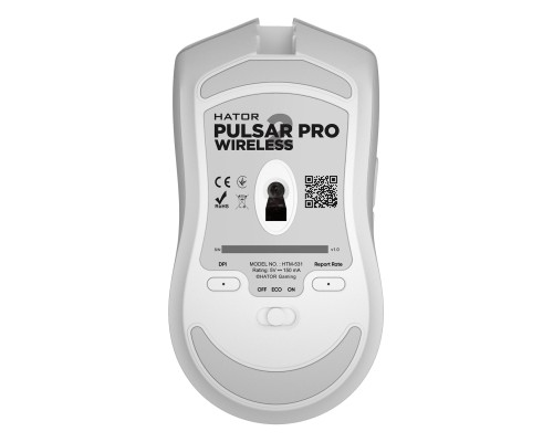 Мишка Hator Pulsar 2 PRO Wireless White (HTM-531)