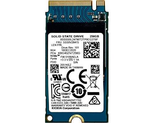 Накопичувач SSD M.2 2242 256GB Kioxia (KBG40ZNT256G)