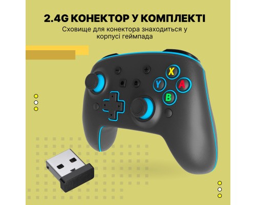 Геймпад GamePro MG1200 Wireless Black-Blue (MG1200)