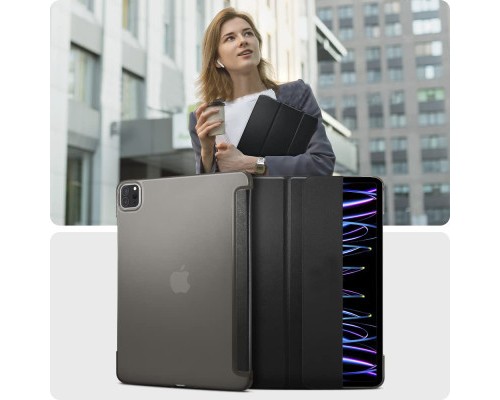 Чохол до планшета BeCover Tri Fold Hard Apple iPad Pro 12.9 2020/2021/2022 Black (709668) (709668)