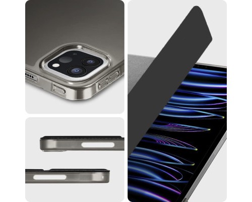 Чохол до планшета BeCover Tri Fold Hard Apple iPad Pro 12.9 2020/2021/2022 Black (709668) (709668)