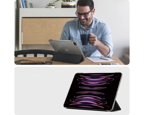 Чохол до планшета BeCover Tri Fold Hard Apple iPad Pro 12.9 2020/2021/2022 Black (709668) (709668)