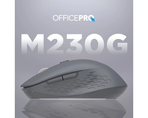Мишка OfficePro M230G Silent Click Wireless/Bluetooth Gray (M230G)