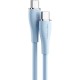 Дата кабель USB-C to USB-C 1.0m USB2.0 100W (20V/5A) Light Blue Silicone Vention (TAWSF)