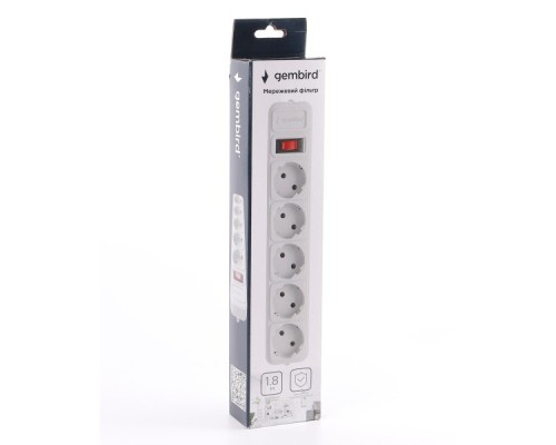 Мережевий фільтр живлення Gembird SPG5-G-6G