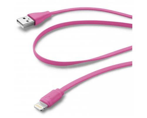 Дата кабель USB 2.0 AM to Lightning 1.0m pink Cellularline (USBDATACFLMFIIPH5P)