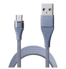 Дата кабель USB 2.0 AM to Micro 5P 1.2m 2A Grey Grand-X (NM012GR)