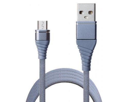 Дата кабель USB 2.0 AM to Micro 5P 1.2m 2A Grey Grand-X (NM012GR)