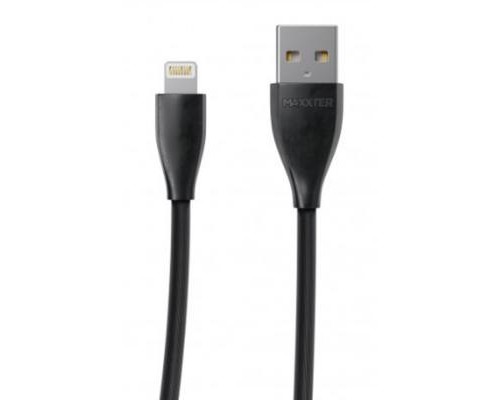 Дата кабель USB 2.0 AM to Lightning 1.0m Maxxter (UB-L-USB-01BK)