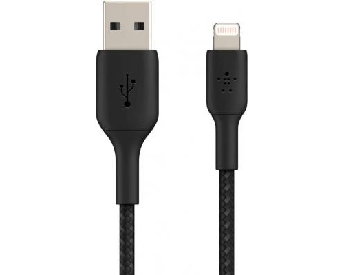 Дата кабель USB 2.0 AM to Lightning 1.0m black Belkin (CAA002BT1MBK)
