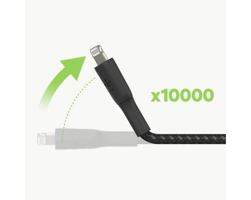 Дата кабель USB 2.0 AM to Lightning 1.0m black Belkin (CAA002BT1MBK)