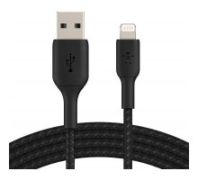 Дата кабель USB 2.0 AM to Lightning 1.0m black Belkin (CAA002BT1MBK)