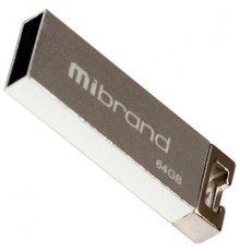 USB флеш накопичувач Mibrand 64GB Сhameleon Silver USB 2.0 (MI2.0/CH64U6S)
