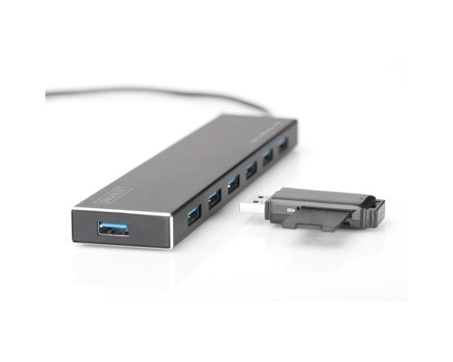 Концентратор Digitus USB 3.0 Hub, 7 Port (DA-70241-1)