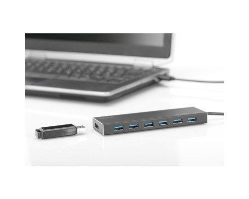 Концентратор Digitus USB 3.0 Hub, 7 Port (DA-70241-1)