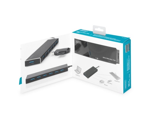 Концентратор Digitus USB 3.0 Hub, 7 Port (DA-70241-1)