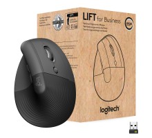 Мишка Logitech Lift Vertical Ergonomic Wireless/Bluetooth for Business Graphite (910-006494)