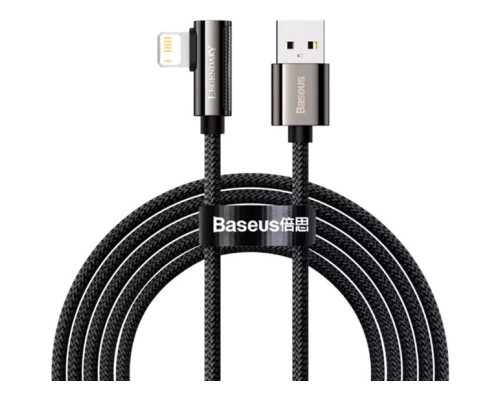 Дата кабель USB 2.0 AM to Lightning 2.0m CALCS 2.4A 90 Legend Series Elbow Black Baseus (CALCS-A01)