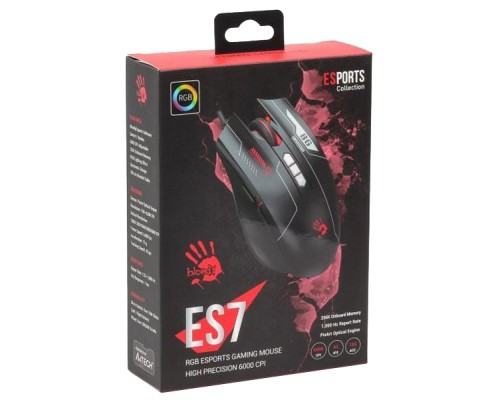Мишка A4Tech Bloody ES7 Esports Black