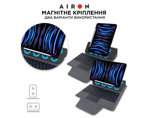 Чохол до планшета AirOn Premium iPad Pro 11 2018/2020/2021 with Keyboard (4822352781096)