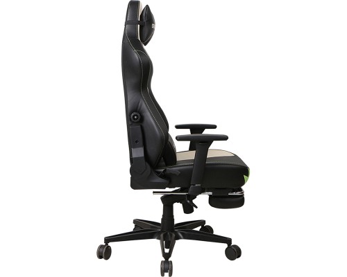 Крісло ігрове 1stPlayer Duke Black-White-Green (Duke BlackWhiteGreen)