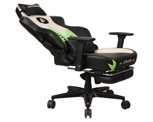 Крісло ігрове 1stPlayer Duke Black-White-Green (Duke BlackWhiteGreen)